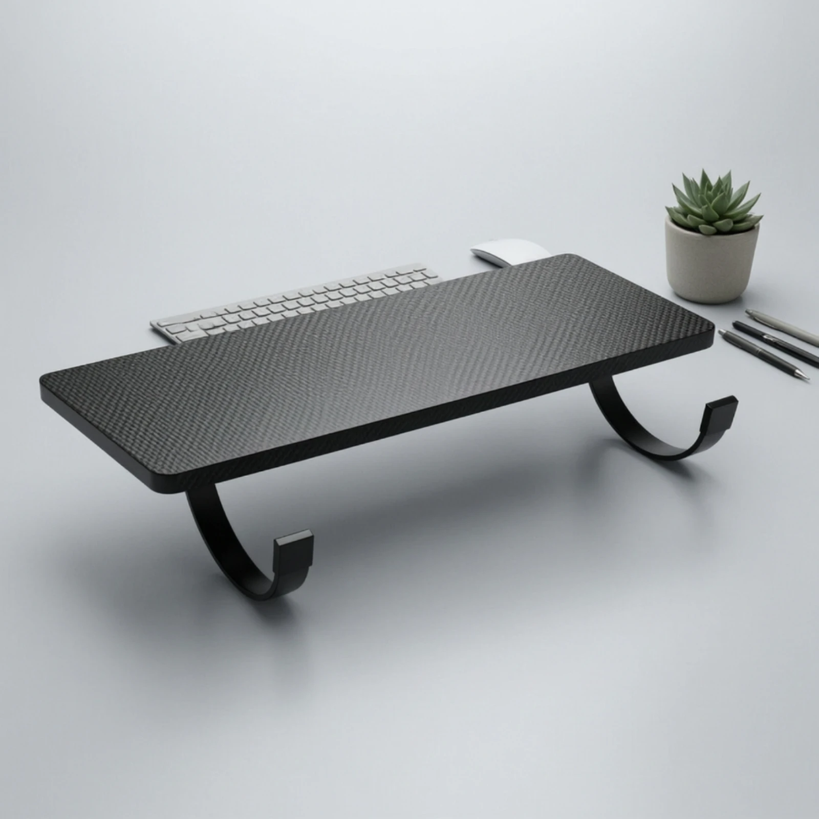 Desk Extension Board with Clamp Ergonomic Clamp-on Desk Extender Keyboard Tray with Hook Supports Sturdy Arm Rest Shelf Stable