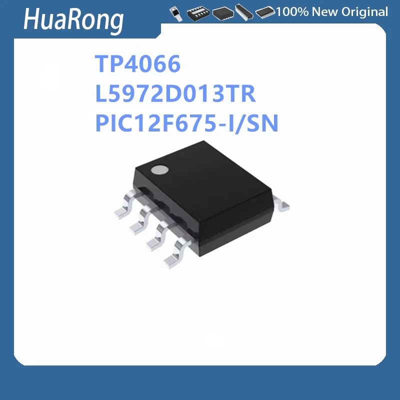 10Pcs/Lot TP4066 L5972D013TR L5972D013 L5972D PIC12F675-I/SN 12F675 SOP8