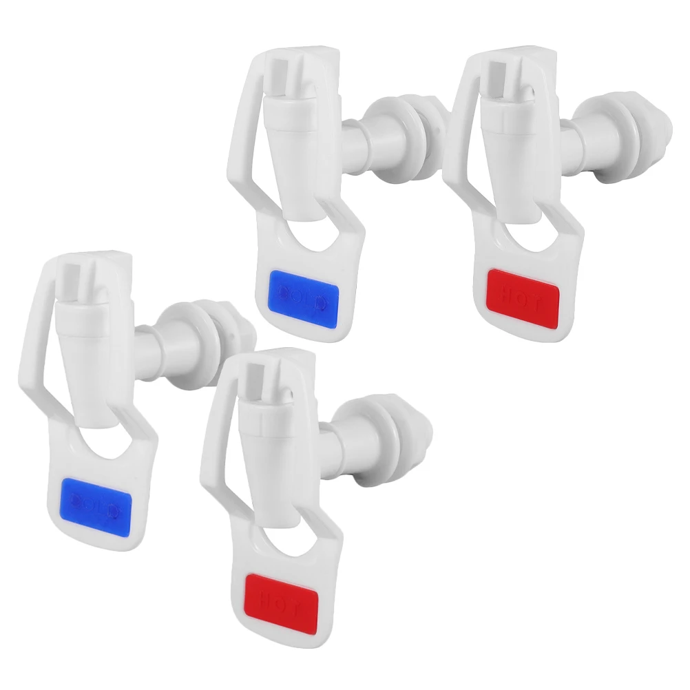 

4 Pcs Water Dispenser Faucet Beverage Spigot Replacement Outdoor Tap Jug Plastic Water Faucet Cooler Tap Car Compatible