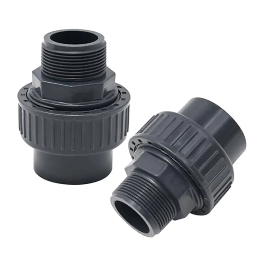 

2pcs Pool Pump Connector External Thread Union External Thread Quick Connector Garden Outdoor Supplies Accessories