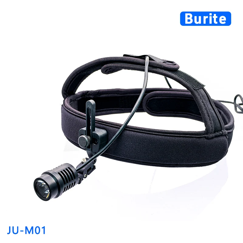 

Burite Headlamp 50000lux for dentist Belt head-mounted headlamps without battery highlight focus hairband Soft hoop washable