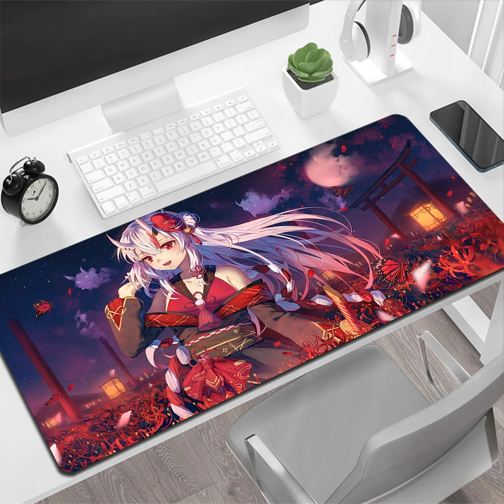 Nakiri Ayame Hololive Gaming Mouse Pad Large Mouse Pad PC Gamer Computer Mouse Mat Big Mousepad XXL Keyboard Desk Mat Mause Pad