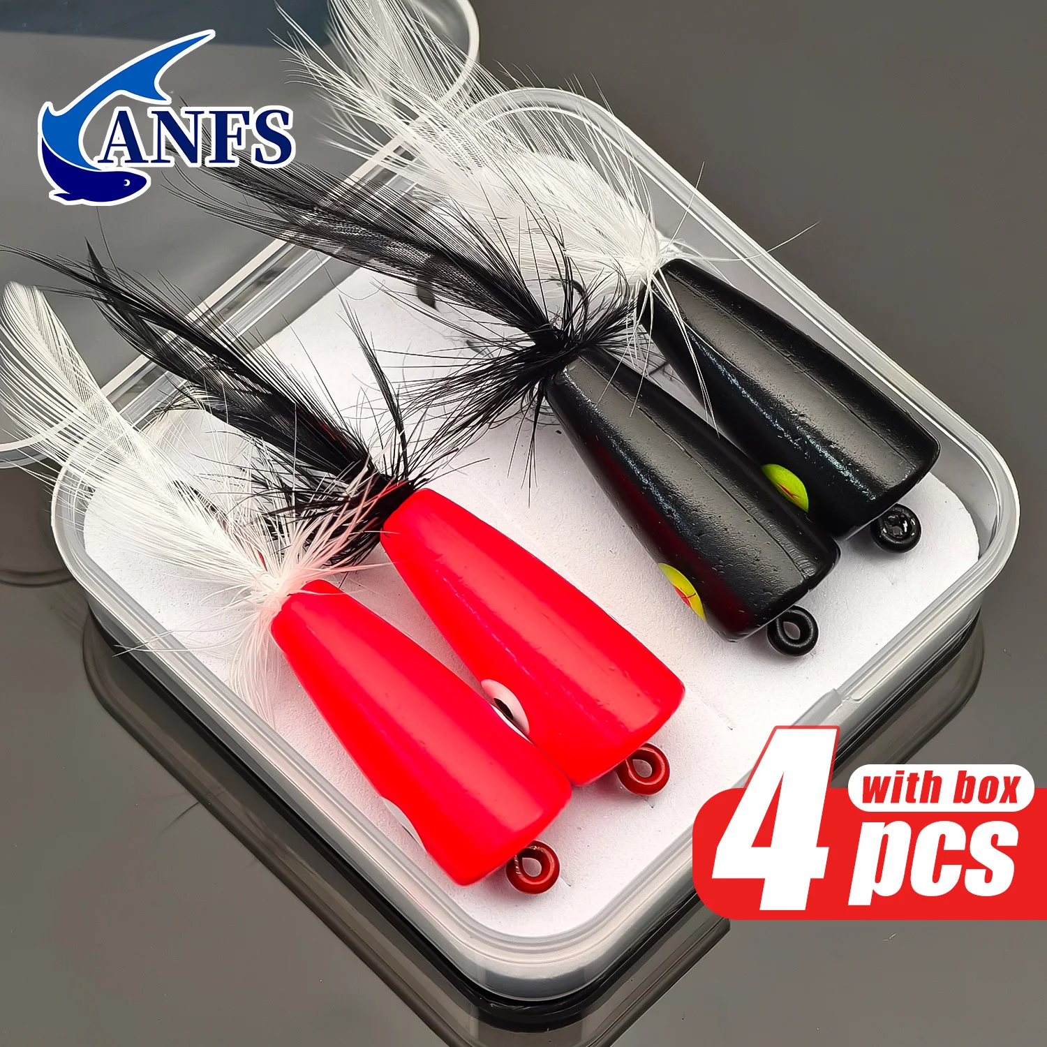 ANFS 4 adet Kuru Sinek Balıkçı - Fishing Lure Popper incelemesi ve fiyatı