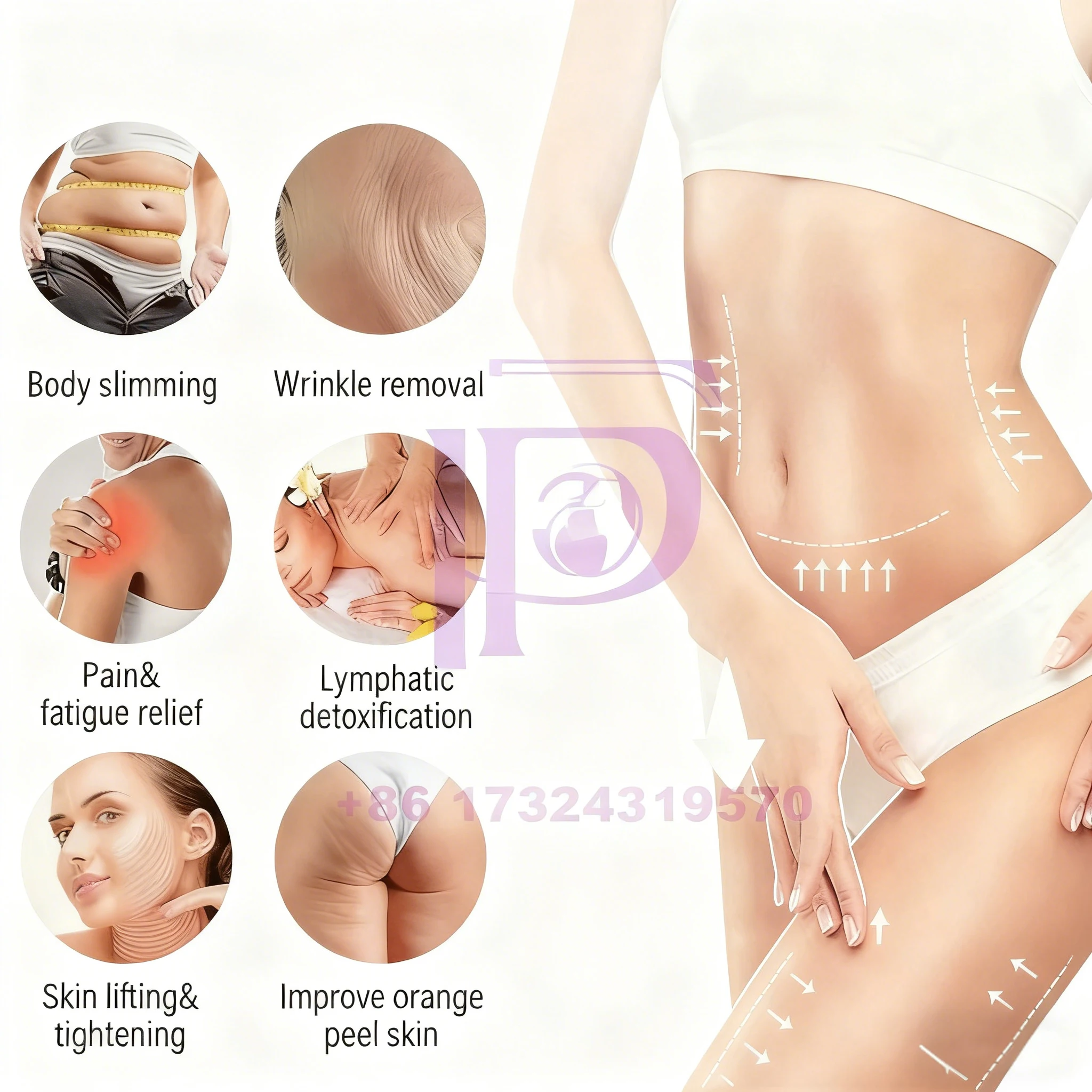 Schnelle schlanke 8 n1 80K Kavitation Lipo RF Ultraschall Kavitation Schlankheitsmaschine 80k professionell