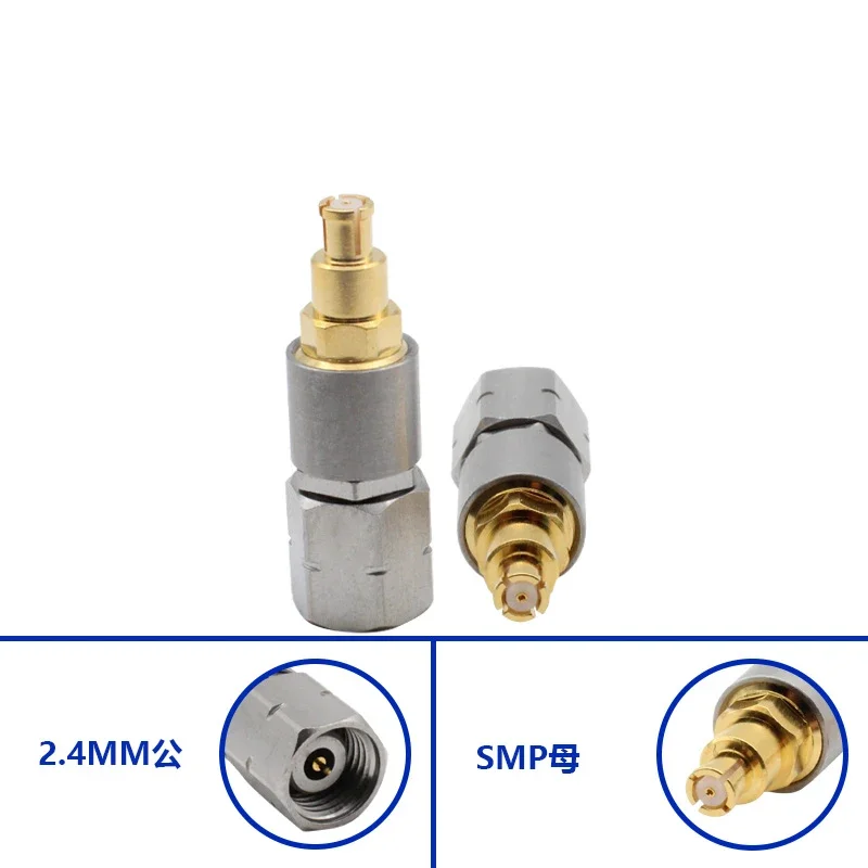 

2.4MM male to SMP female millimeter wave high frequency adapter 40GHZ stainless steel