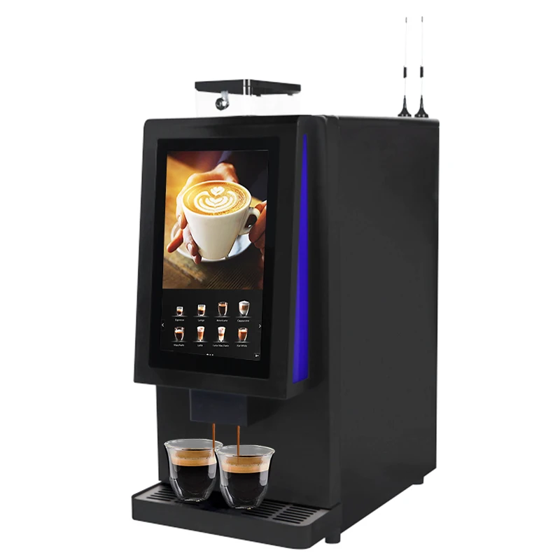 Fully Automatic Intelligent Multifunctional Electric Stainless Steel Touch Screen Display Espresso Coffee Vending Machine