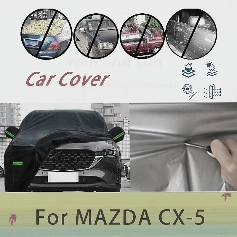 For Outdoor Protection Waterproof Dustproof Full Snow Cover Sunshade for MAZDA CX 5 Car Covers