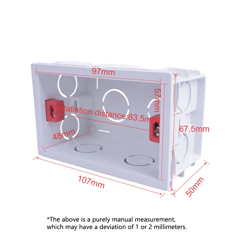 118 type American wall switch socket installation bottom box, concealed box, flame-retardant bottom box, junction box