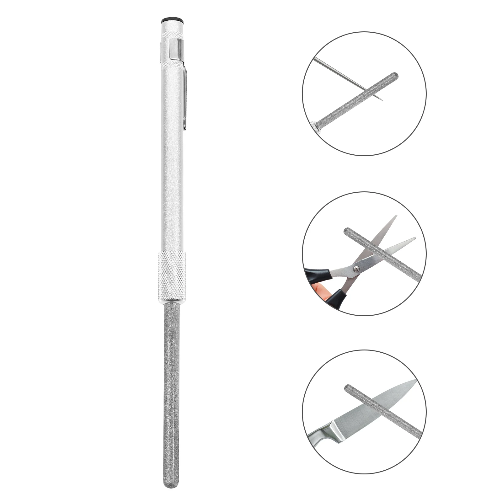 

Portable Fishing Hook Sharpener Stainless Steel Aluminum Oxide Compact Lightweight Gear Fishhook File