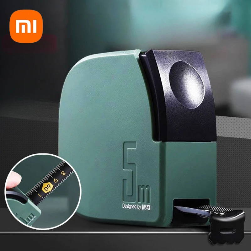 Imagem -01 - Xiaomi-fita Métrica de Aço Preto Espessada de Alta Precisão Durável Retrátil Ferramenta Multifuncional m 5m Novo xiaomi fita metrica de aco preto espessada de alta precisao duravel retratil ferramenta multifuncional m 5m novo 01