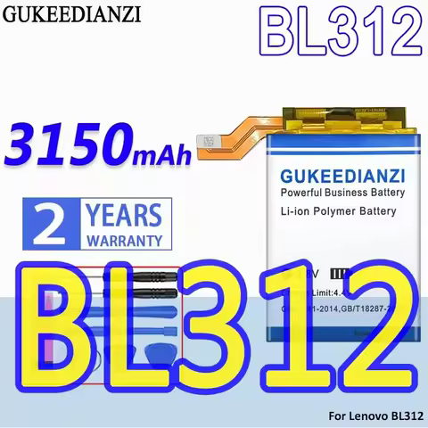 Mobile Phone Battery 3150mAh BL312 High-Capacity For Lenovo Legion Duel Legion Pro L79031 High Compatibility