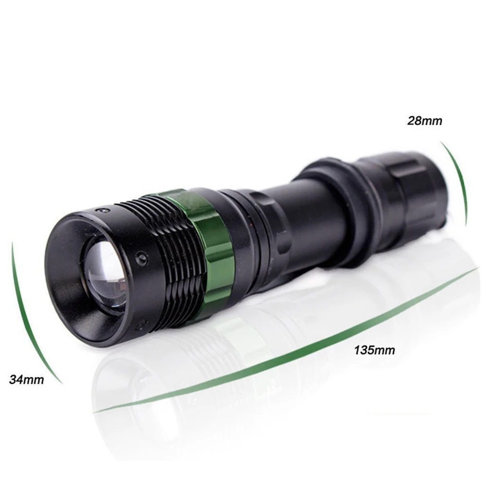 Watton Wt rechargeable flashlight Zoom Auto-012 200 MT Front length 13 cm to 3 cm in diameter in a dark environment, hunting, ca