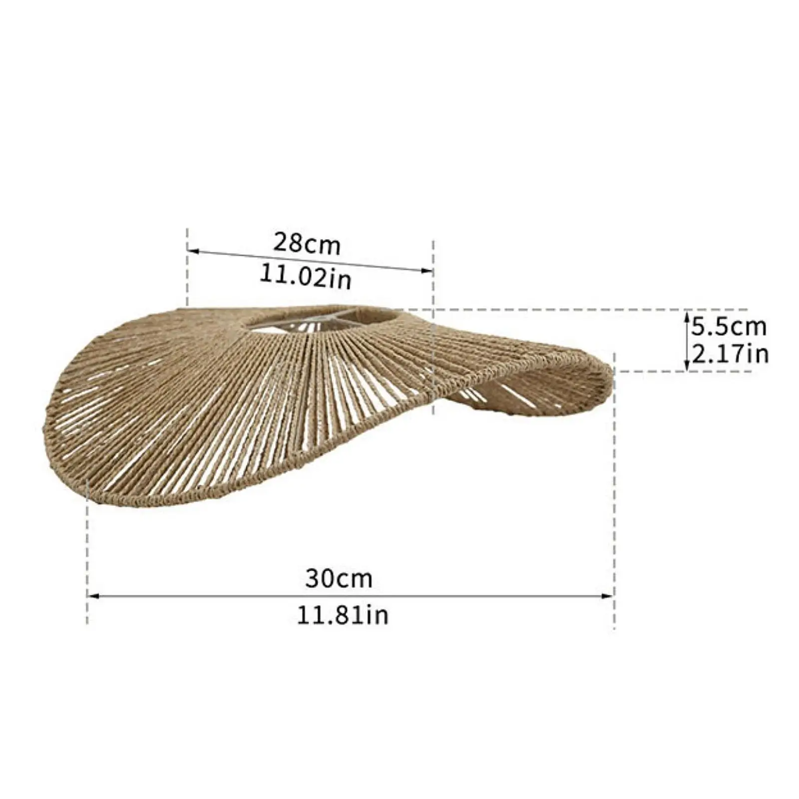 Woven Lamp Shade Ceiling Lampshade Pendant Light Shade Woven Lampshade for Dining Room