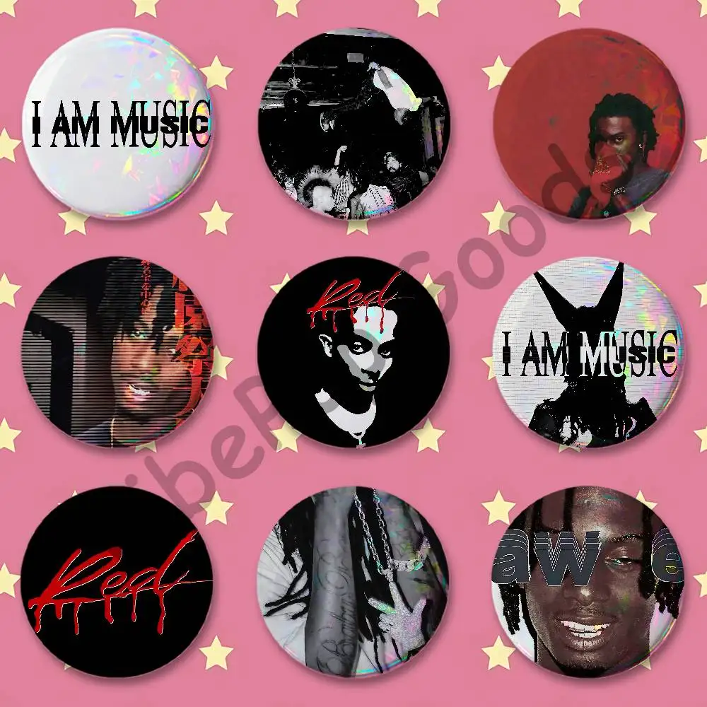 P-Playboi C-Carti Badges 25 32 44 58 75 mm Round Customizable Wholesale Fan goods Self-made fan freebies