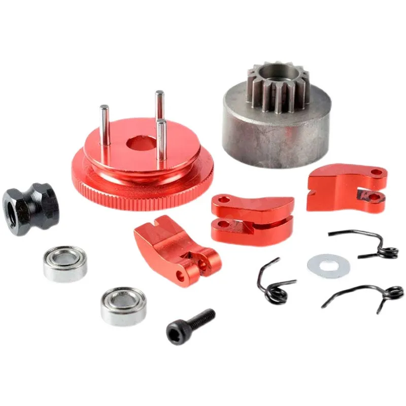 Bell Gear Flywheel+14T Clutch Shoe+Spring+Bearing Assembly Sets 83013 Alloy Upgrade 81020 For HSP 1/8 Nitro Parts RC Model