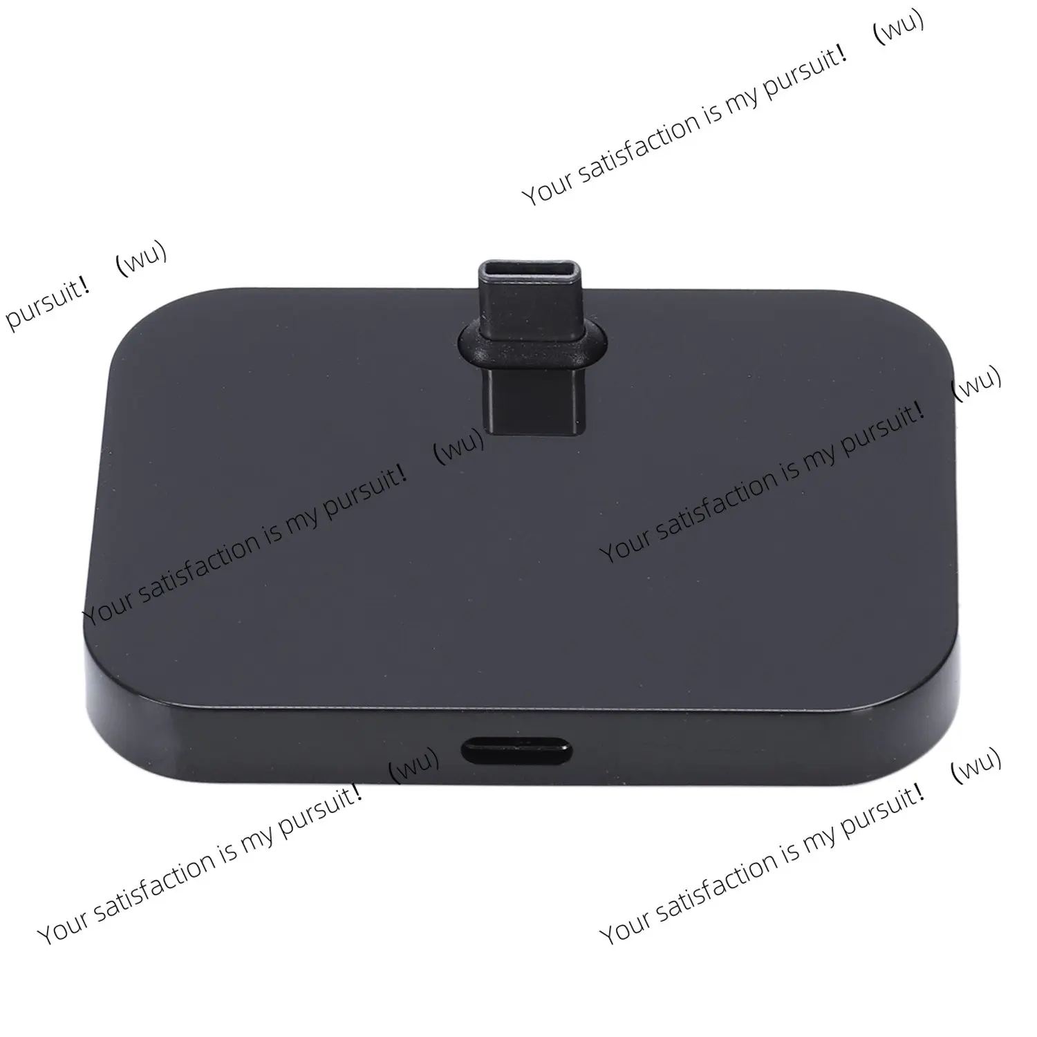 Mobile Phone Desktop Type-C Charger Stand Holder Cellphone Usb-C Charging Docking Station Black