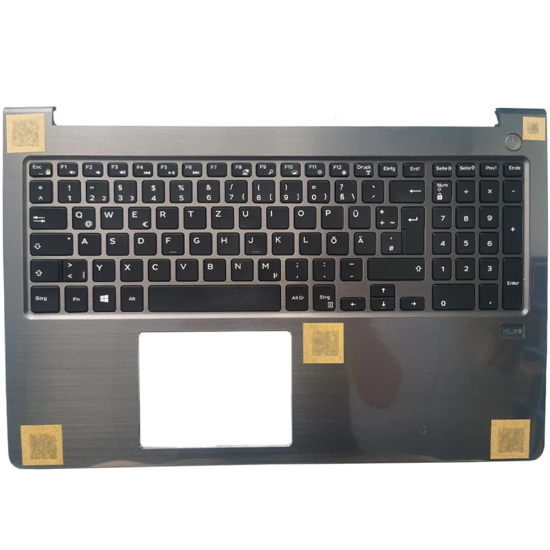 New Backlit German/Brazil/Latin/UK/Russian Keyboard For Dell Vostro 15-5000 5568 V5568 With Palmrest Upper Cover Case