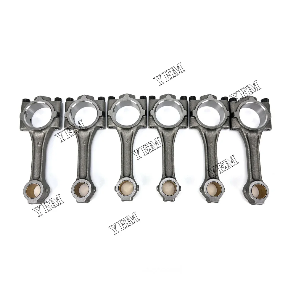 6PCS D2366 Connecting Rod For Doosan Excavator Forklift Diesel Engine Repair Parts D2366 Con rod