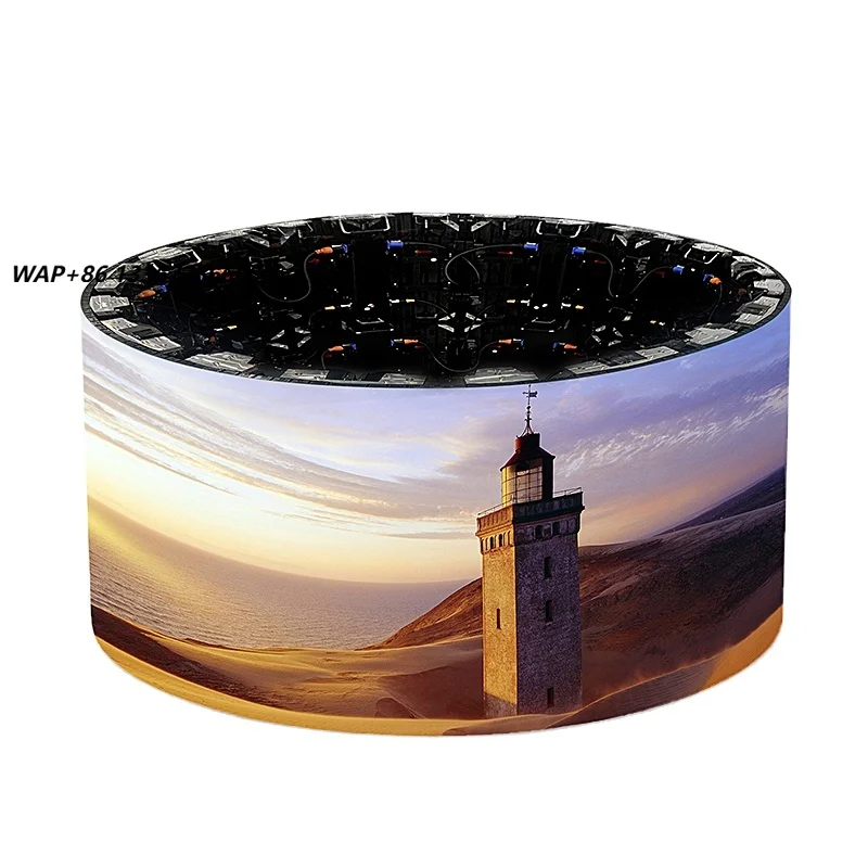 Flexible LED Screen With HUB Board S Shape Available for Each Panel Support Column Convex Concave Installation P2.6/P2.976/P3.91