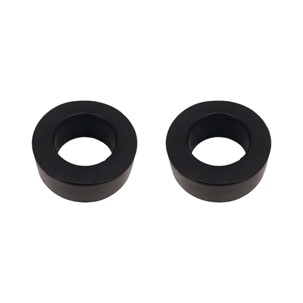 Black Rubber Sleeve Set 2pcs 30mm for Barbell Weight Plate Holder Storage Peg Protector Gym Shock Absorbing Accessory