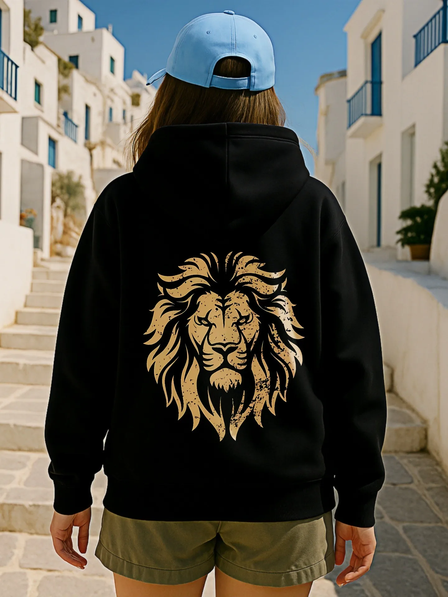 هوديي أساسي برسومات زهور، تصميم جمالي كاجوال، قماش ناعم، ملابس يومية غير رسمية، للنساء #2