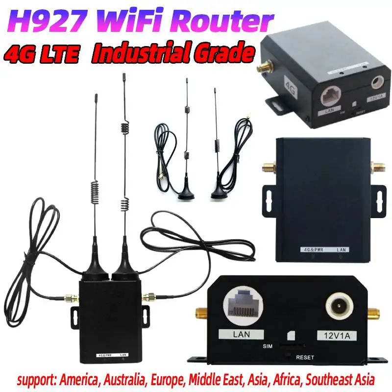 

Беспроводной маршрутизатор H927 промышленного класса, 150 Мбит/с, 4G LTE, маршрутизатор для SIM-карты с внешней антенной, поддержка 16 пользователей Wi-Fi для улицы