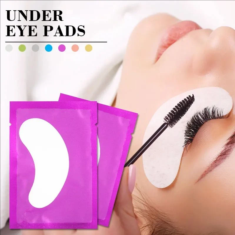 MJ 50Pairs Wimpern Pad Gel Patch Pfropfen Wimpern Unter Augenklappen Für Wimpernverlängerung Papier Aufkleber Anwendung Make-Up