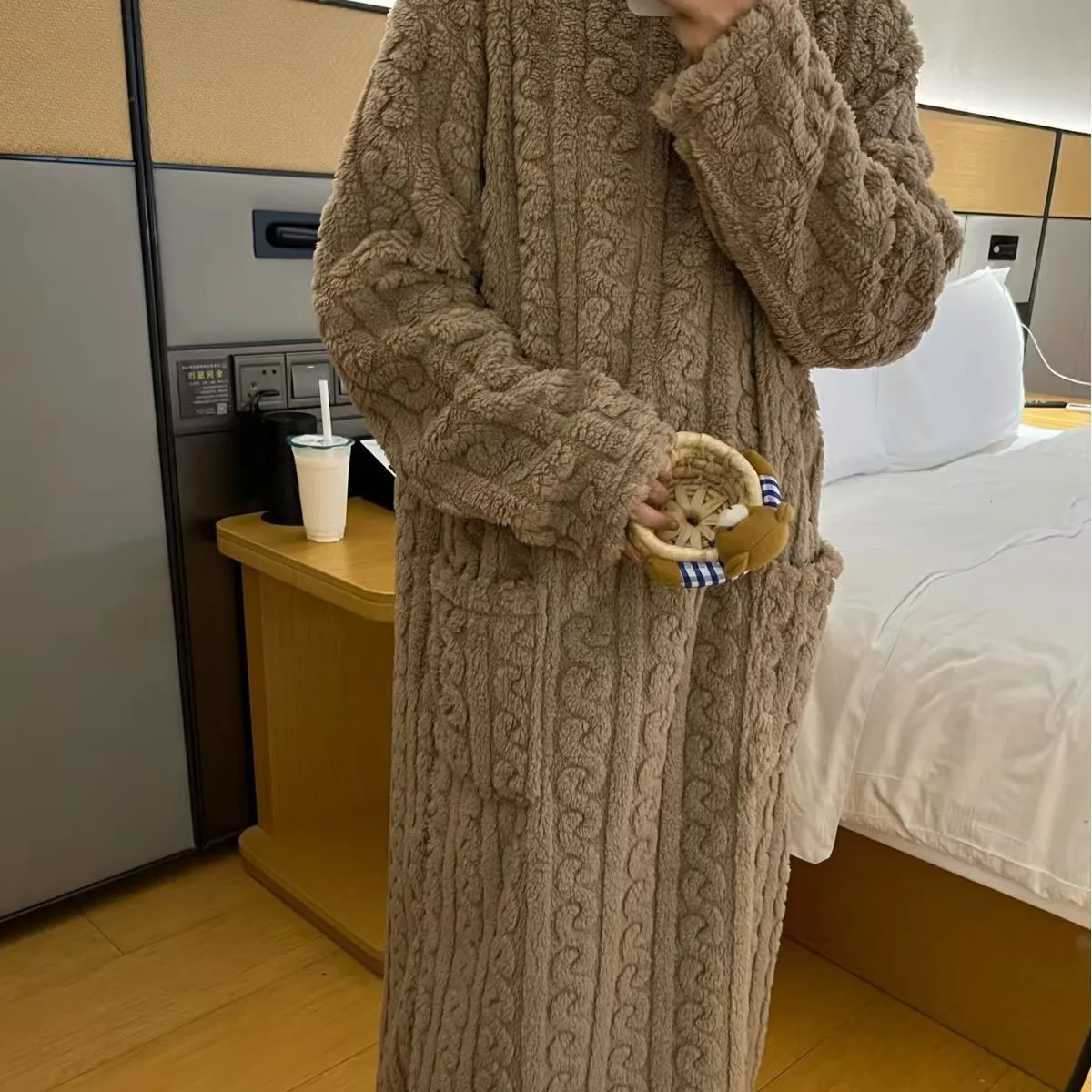 

Pajamas Winter Women's Nightie Long Sleeve Pajamas Sleep Dress Sleeping Sleepwear Dress Nightgowns Woman Room Wear Ladies Winter