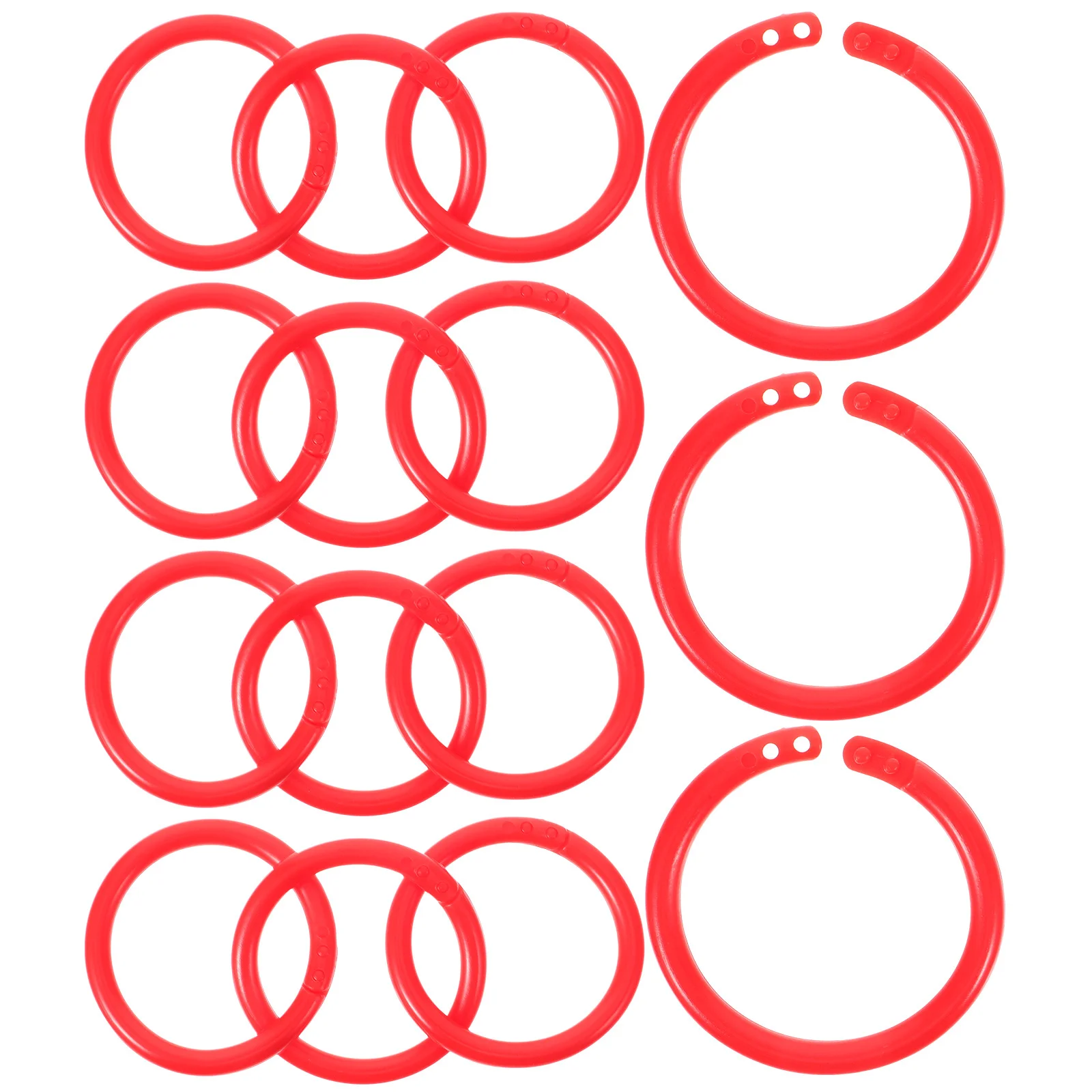 100 Stuks Flexibele Bindmiddel Ringen Plastic Ring Clips voor Indexkaarten Flash Kaarten Bindmiddel Boek DIY Planner Kalender Organizer
