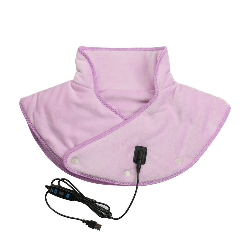 Weighted Heating Pad for Neck and Shoulders,Electric Heated Neck Shoulder Wrap for Pain Relief - 3Heat Settings, 3Auto-Off , Sta