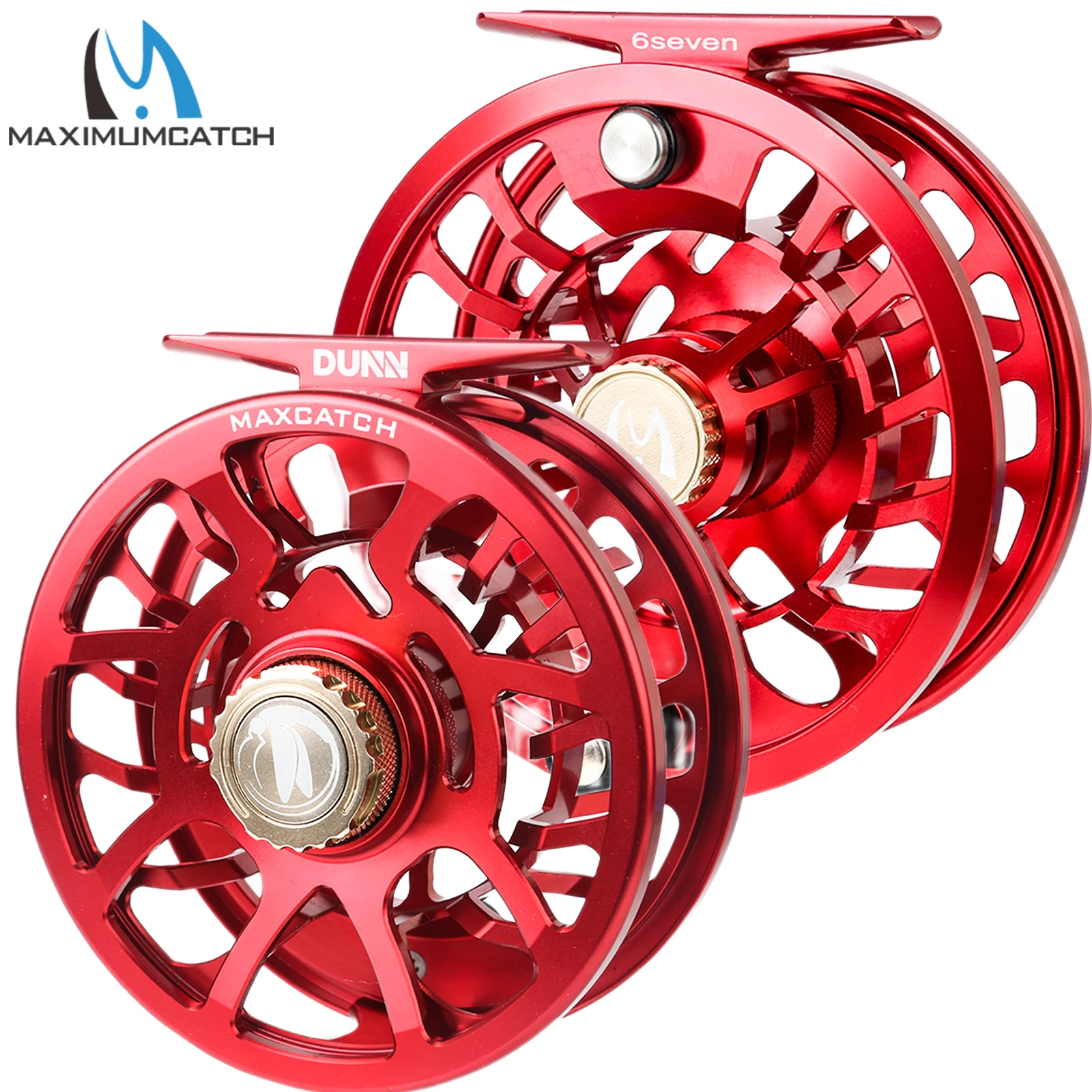 Carrete de Pesca MAXCATCH Dunn, Mecanizado por CNC, Resistente al Agua, Totalmente Sellado, Ultraligero, MAXSDS, para Pesca con Mosca en Agua Salada y Agua Dulce