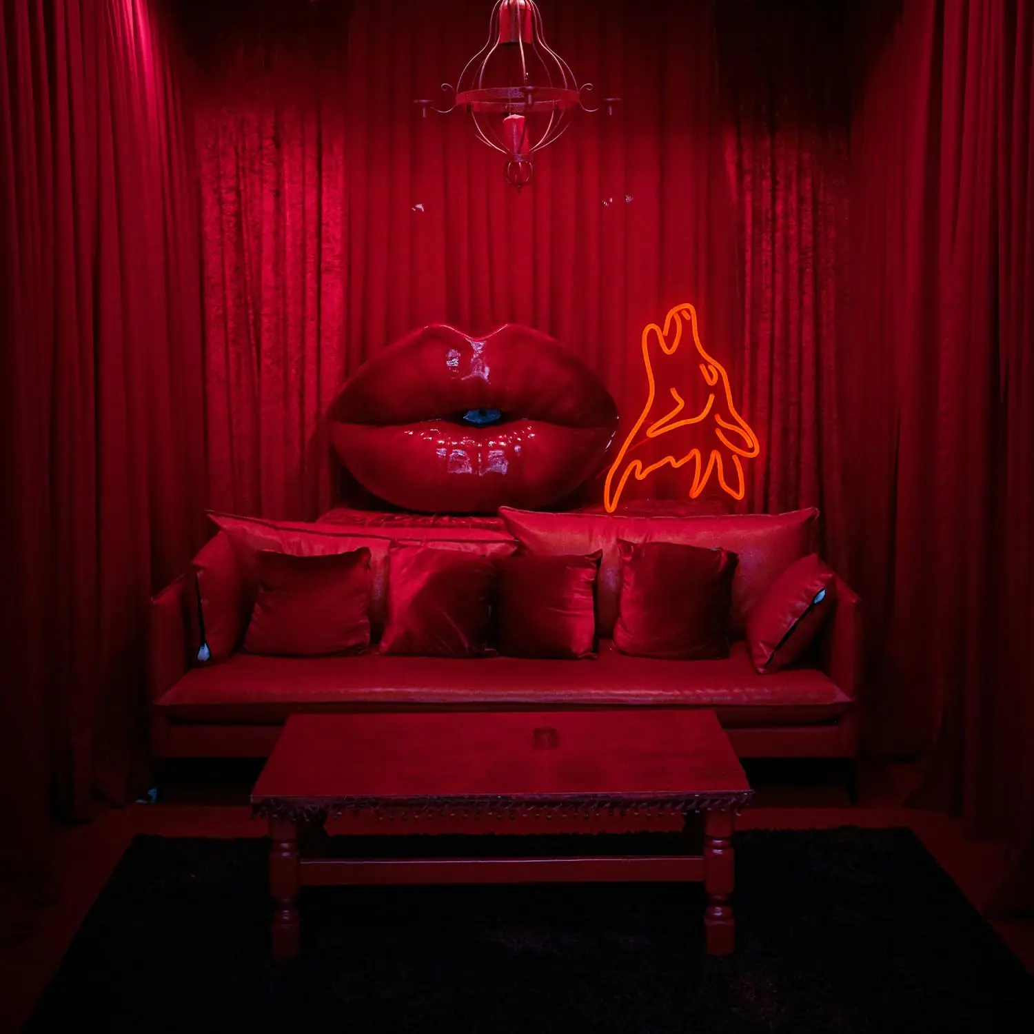 الذئب النيون تسجيل USB عكس الضوء LED ضوء النيون ل جدار ديكور غرفة الاطفال صالون رجل الكهف ديكور المنزل هدايا الحفلات