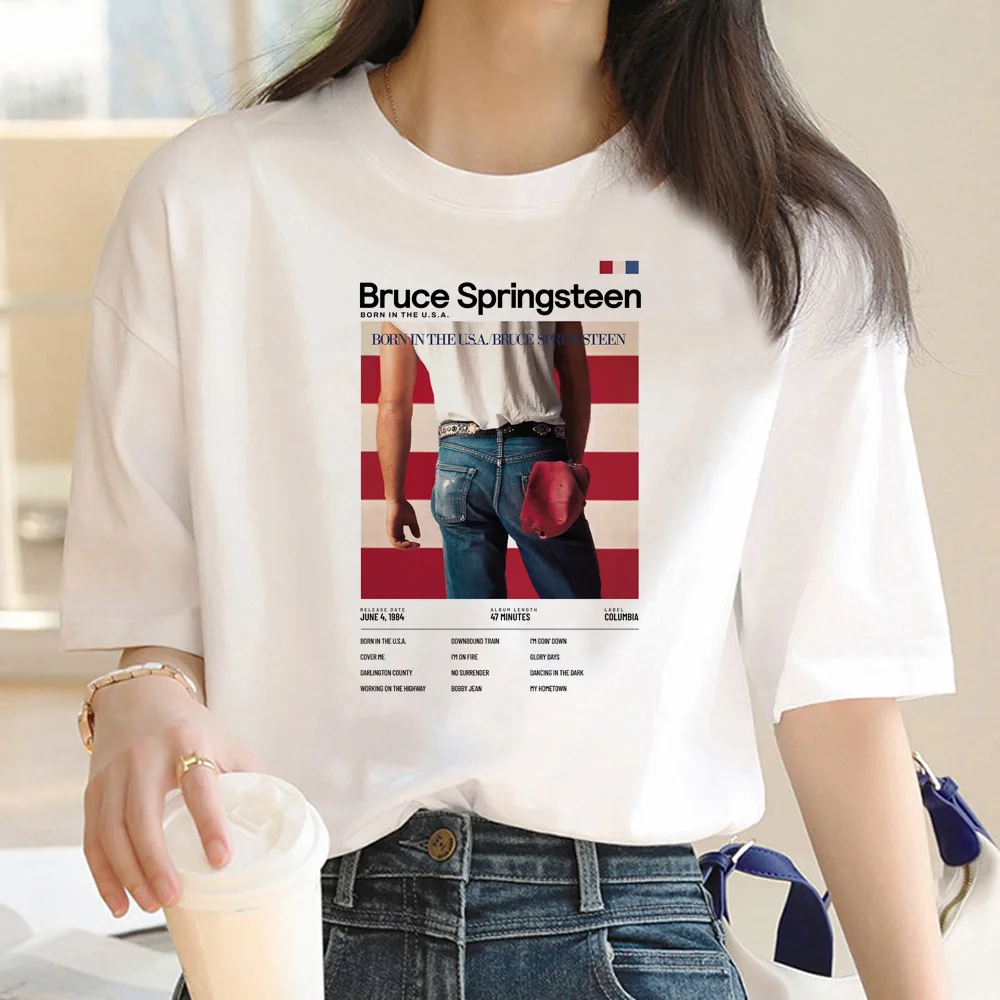 

Bruce Springsteen t-shirts women anime comic t-shirts girl y2k 2000s designer clothes