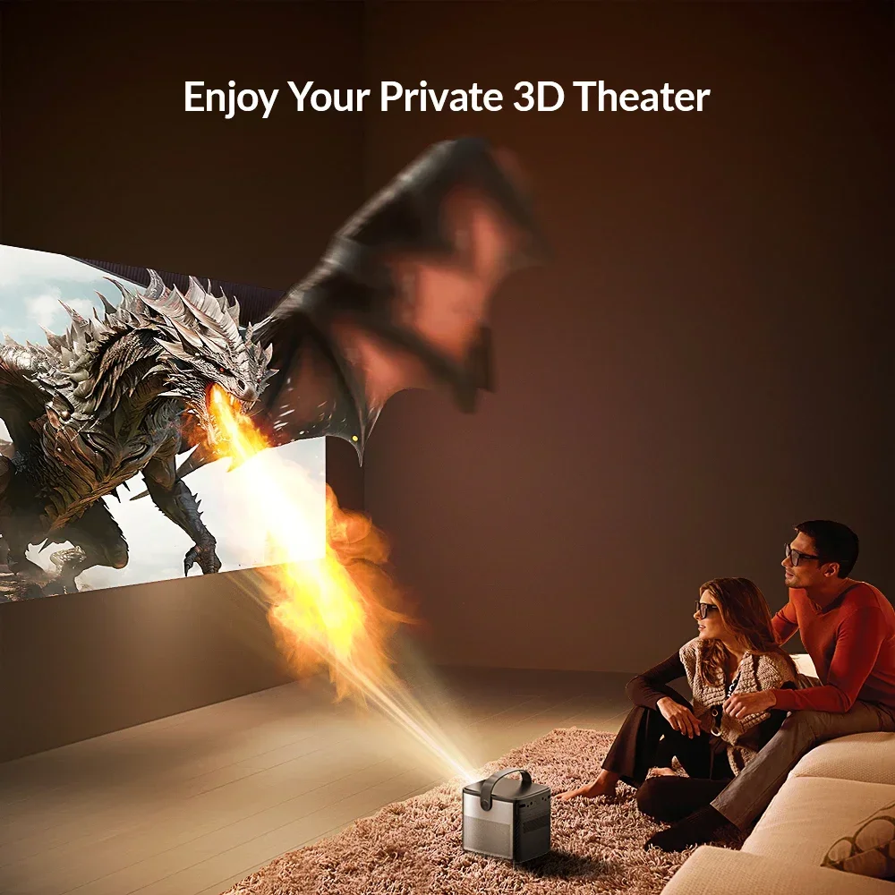 

Byintek U80Max Native 1920*1080 Full HD DLP Projector With 2.4G/5G Wifi Android11 And Laser Auto-Focus