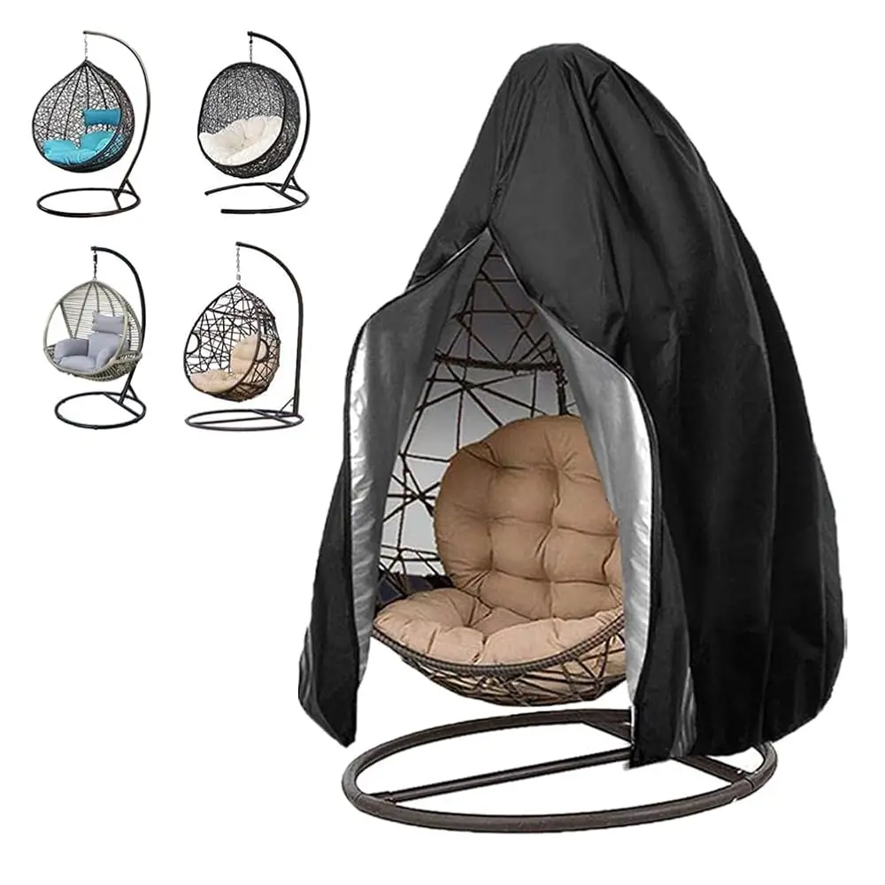 

Patio Hanging Egg Chair Cover Waterproof Swing Egg Chair Cover With Zipper Windproof Egg Chair Cover With Bottom Buckle,