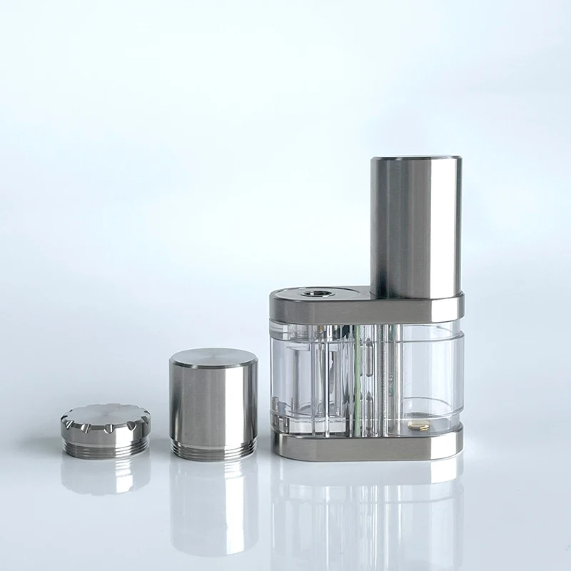 Vape 18x Stratum Balance Style DNA 60W TC VW Box Mod فضي شفاف تمامًا متوافق مع رذاذ بقطر 24 مم #4