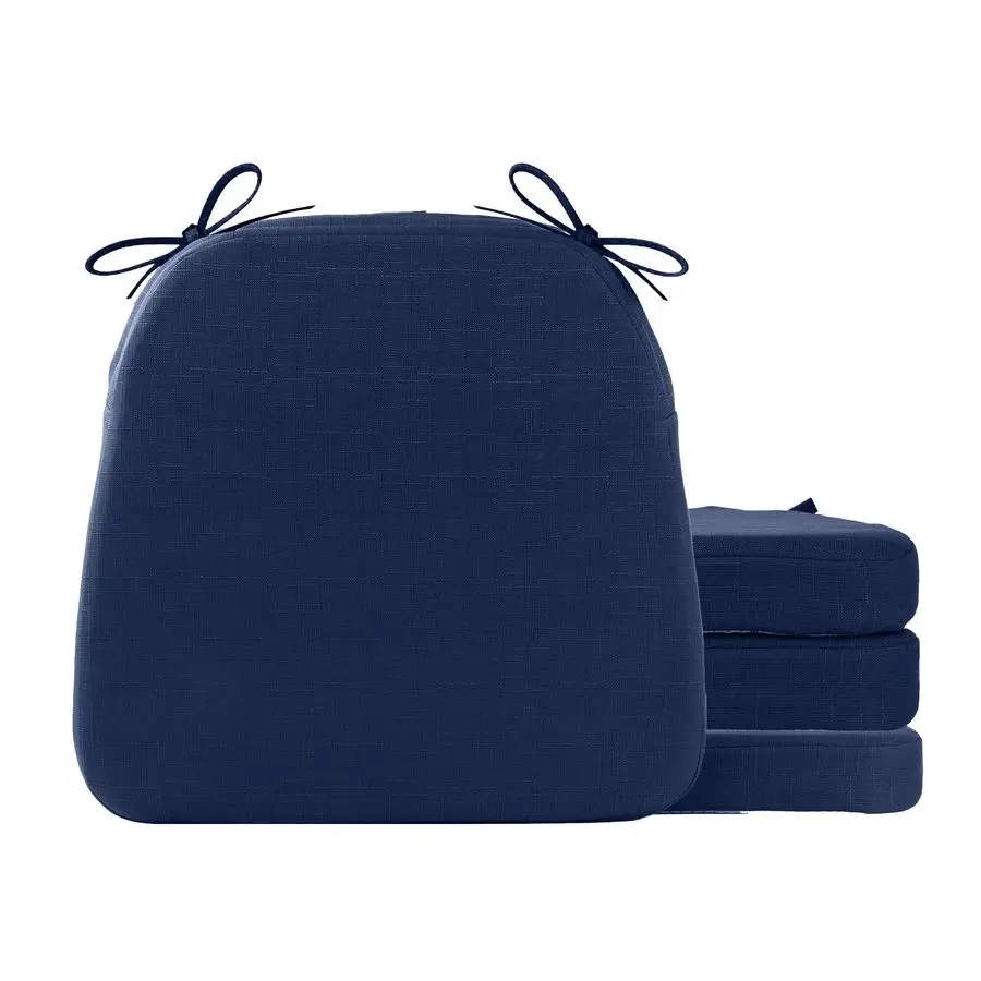 

Подушки для стульев с завязками, подушки для кухонных стульев с нескользящей основой и съемным чехлом, для использования в помещении и на улице.