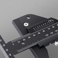 Multi Marking Gauge Aluminum Alloy T-Square Scribing Measuring Tools Removable Limit Gauge Carpenter Mark T-Ruler Measuring Tool