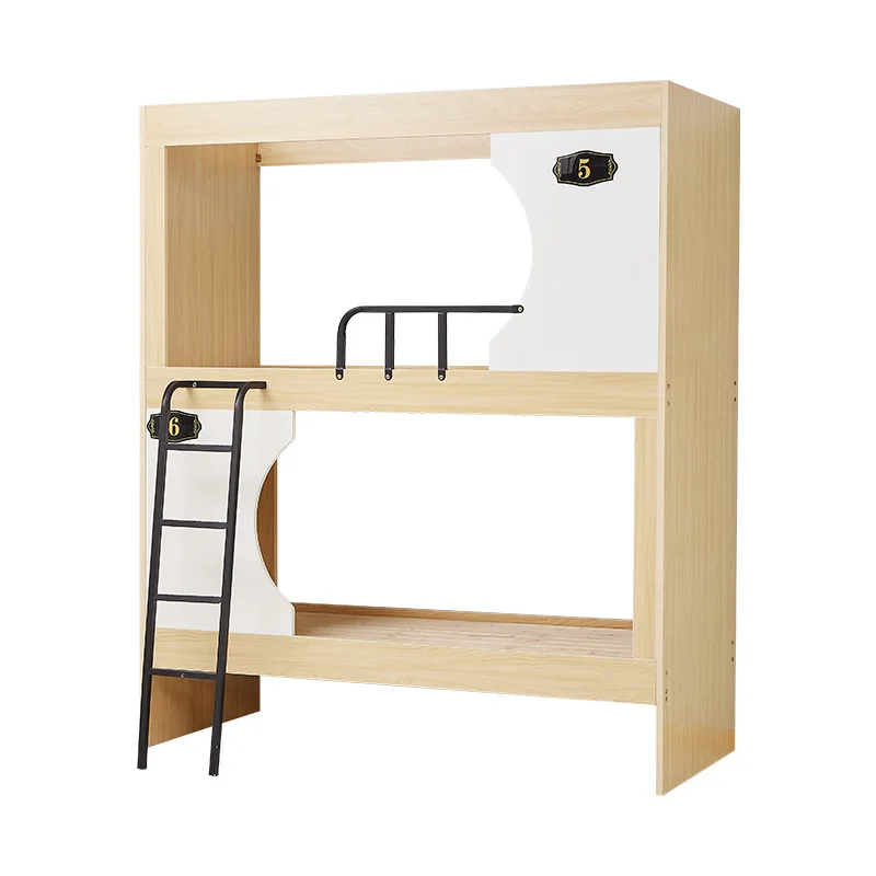 

Solid wood student dormitory with ladder High and low combination staff up and down apartment bed
