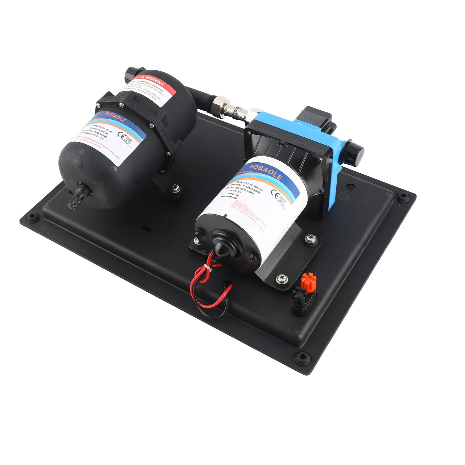 Pompe à eau RV DC 12V 3GPM 11,3l/Min 55PSI pompe à membrane d'eau douce intégrée sur demande pressostat avec réservoir de pression