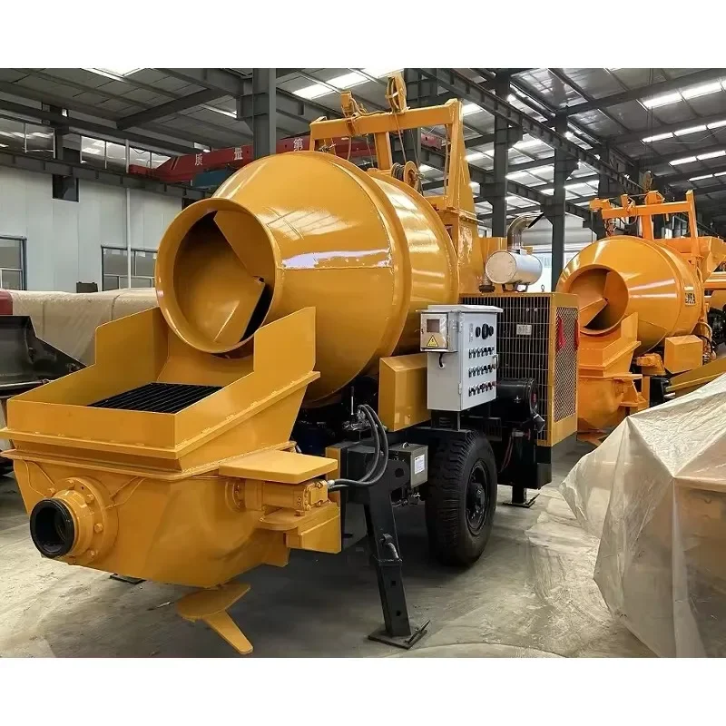 Fully Hydraulic Power Diesel Cement Mini Concrete Pump with Mixer Price for Construction Works for Sale for Building