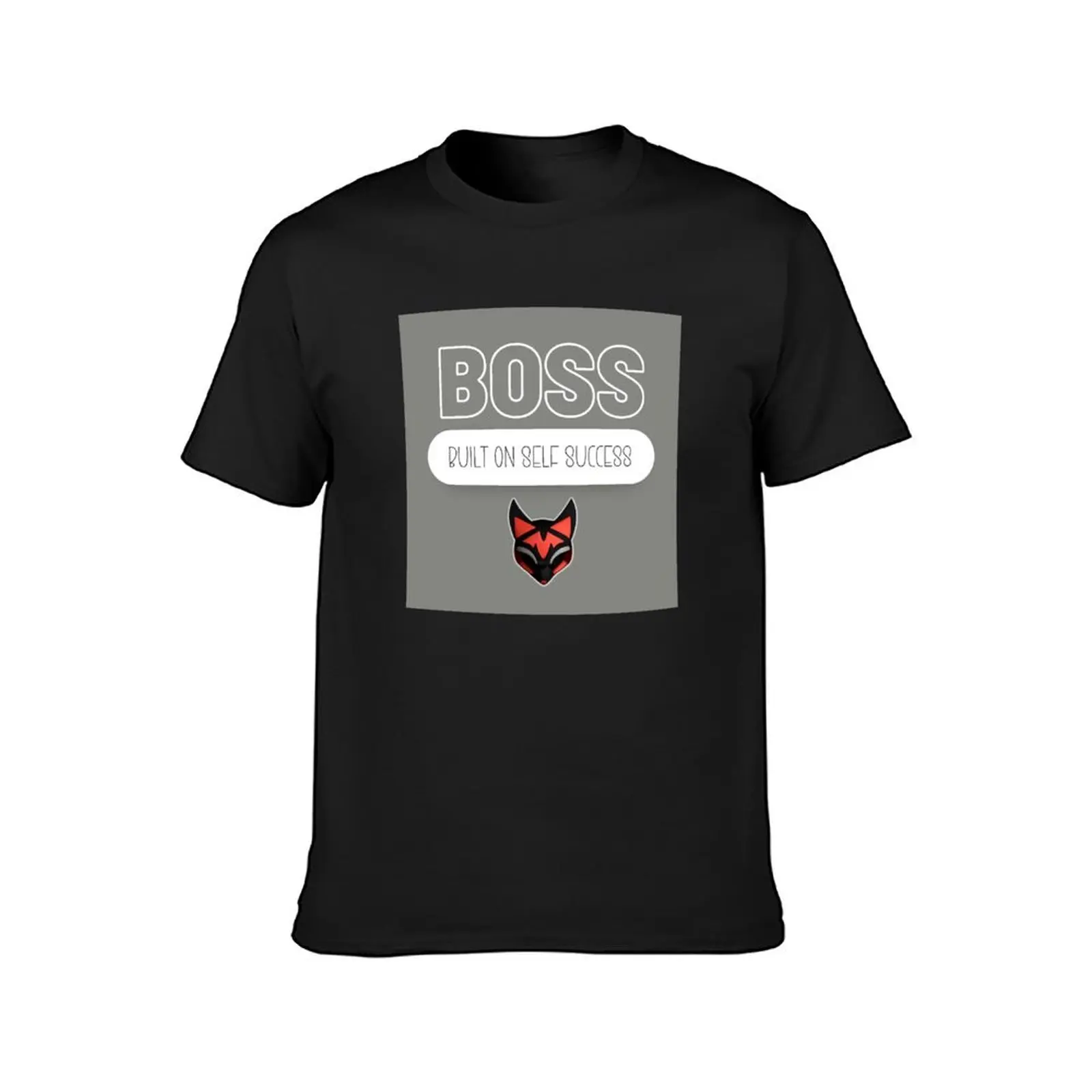 Fit Fox- Boss- Built On Self Success T-Shirt animal prinfor boys aesthetic clothes cute clothes oversized t shirts for men