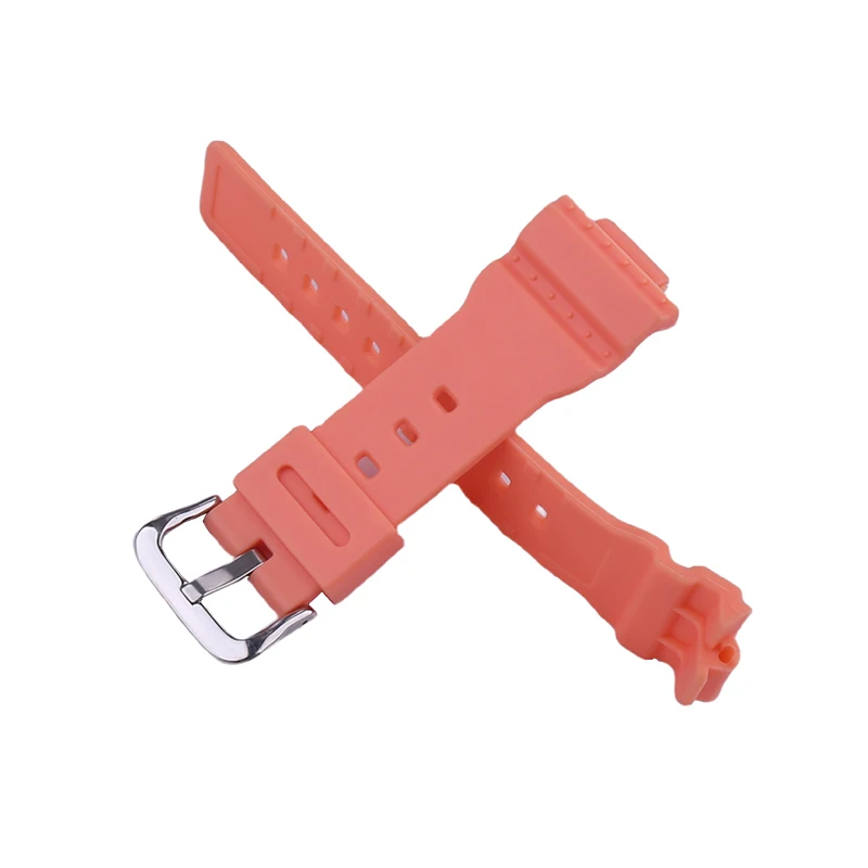 حزام ساعة من الراتنج للرجال متوافق مع كاسيو BABY-G BA-110 111 112 100 120 130 5538 حزام ساعة معصم مطاطي للنساء 14 مللي متر