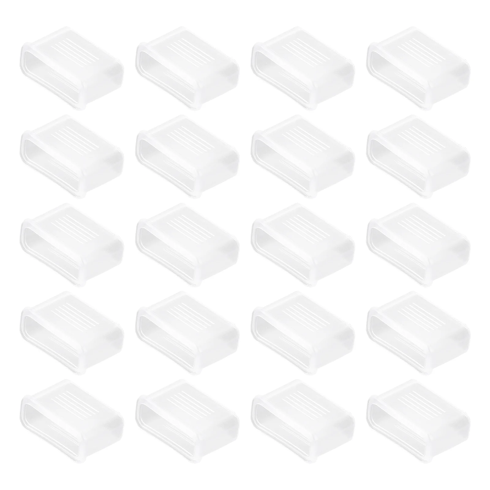 

20 Pcs Whistle Cover Protector Outdoor Basketball Supplies Plastic Tip Lid for Accessory