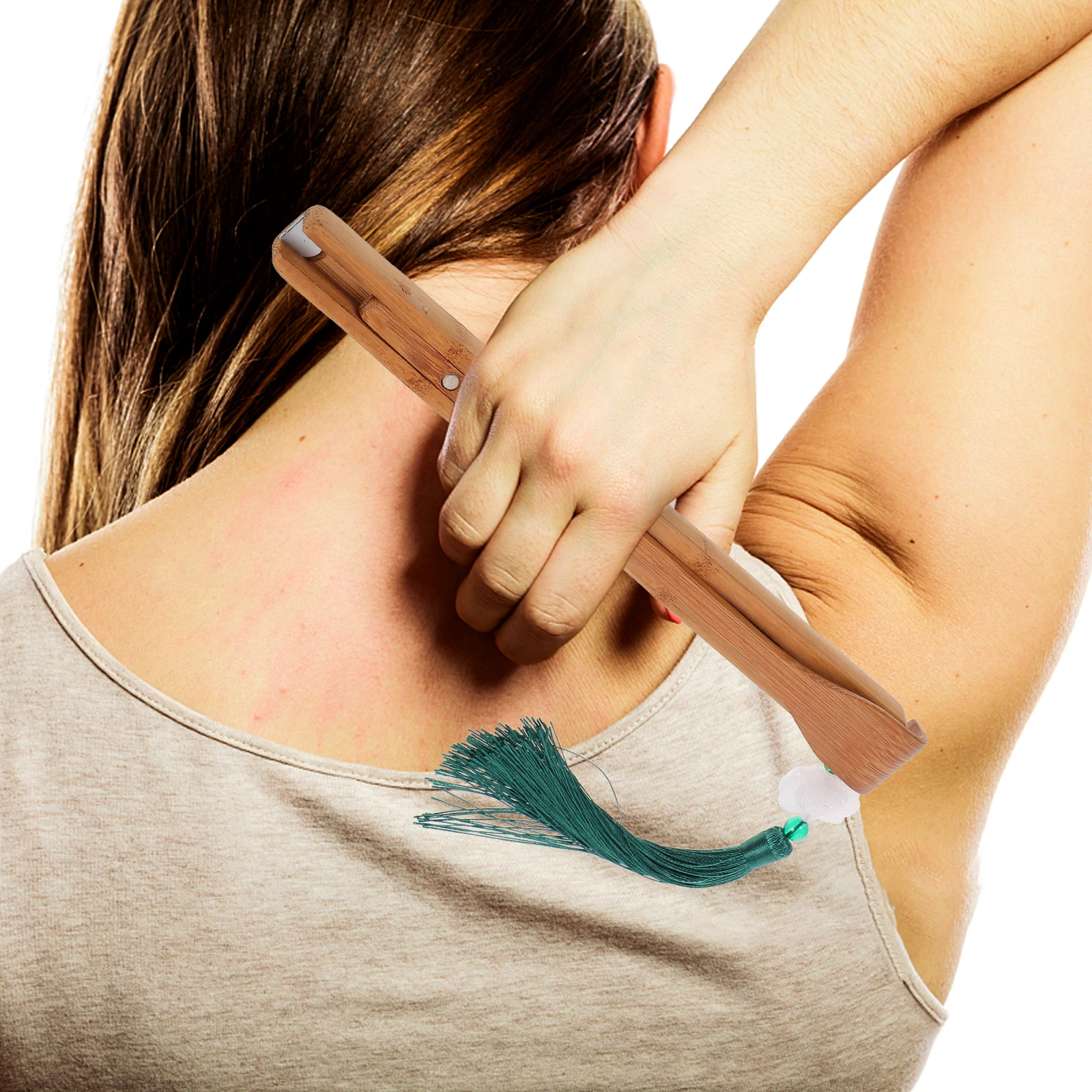 

1Pcs Back Scratcher Bamboo Folding Design for Hard-to-Reach Areas Portable Body Relaxation Tool Anti Itch Massager