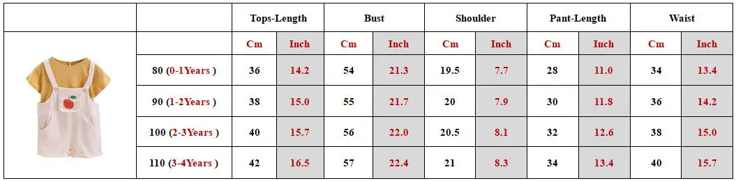 Summer Girl Clothes Set Short Sleeve T-shirt+Suspender Pant 2Pcs Suit Kid Boy Outfit Unisex Baby Set Casual Outer Costume A512