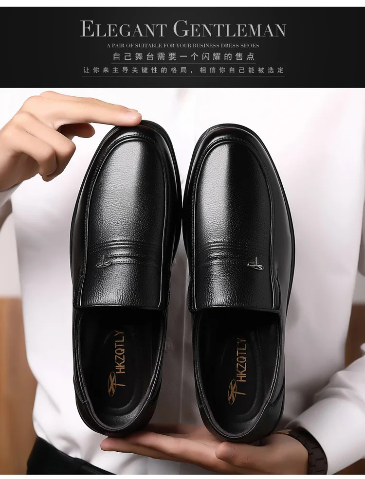 2026 Neue Echtleder-Schuhe für Herren, Business-Casual-Slipper, Klassische Weiche Lederschuhe, Atmungsaktive Flache Schuhe – Detail 19