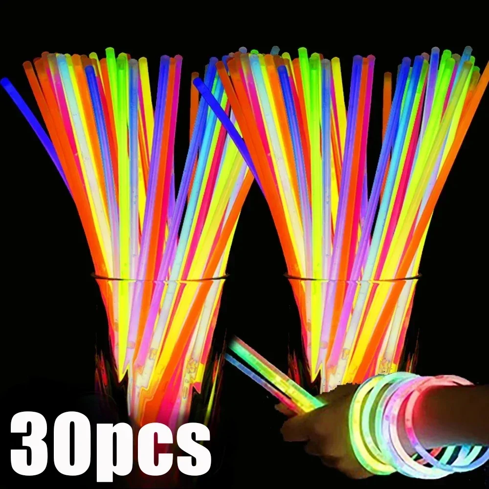 Fluorescent Sticks Bendable Light Glow Sticks Bracelets Necklaces Neon Wedding Decor Multi Colors Event Party Supplies Props