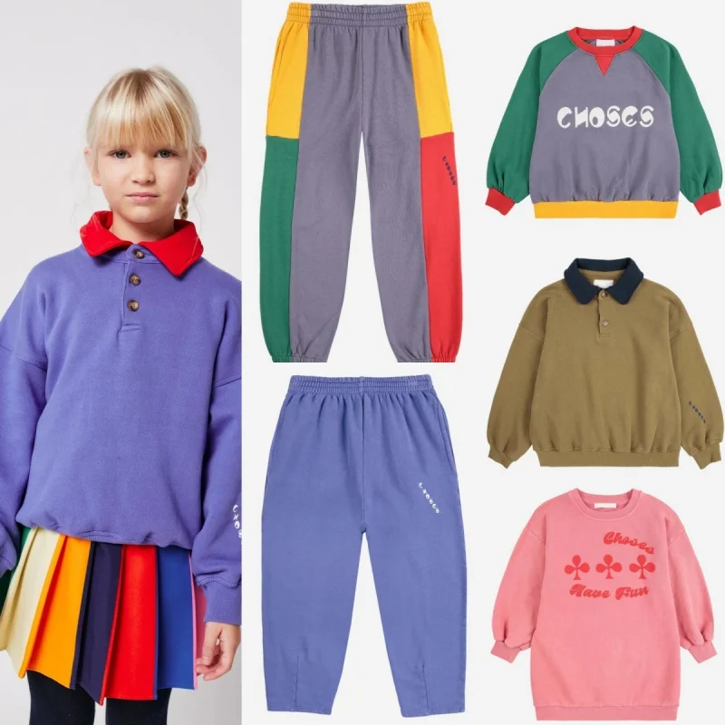 

Детское пальто 25th осень/зима BC, плюшевая толстовка с капюшоном и брюки с героями мультфильмов, третья волна [на складе]