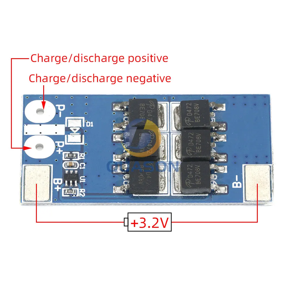 1S 3.2V 25A lifepo4 Lithium Iron Phosphate Battery Protection Board 1 Cell 3.6V anti-overcharge over-discharge protection module